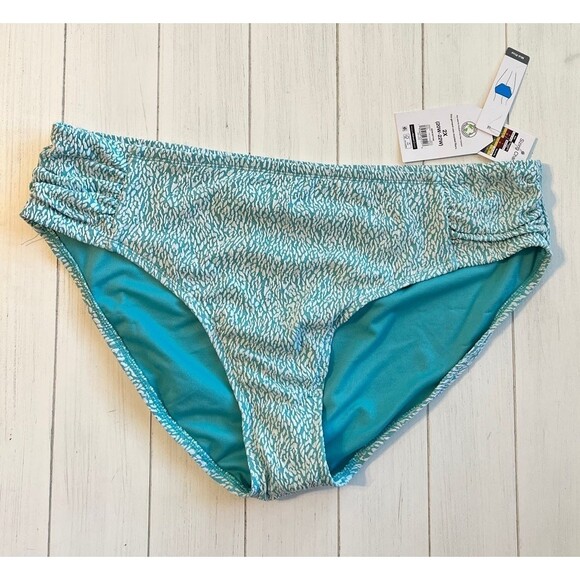 Time and Tru Bikini Bottoms Womens Plus 2x Blue Ruched Swim Bikini Bottom 2x A1 - Picture 8 of 8